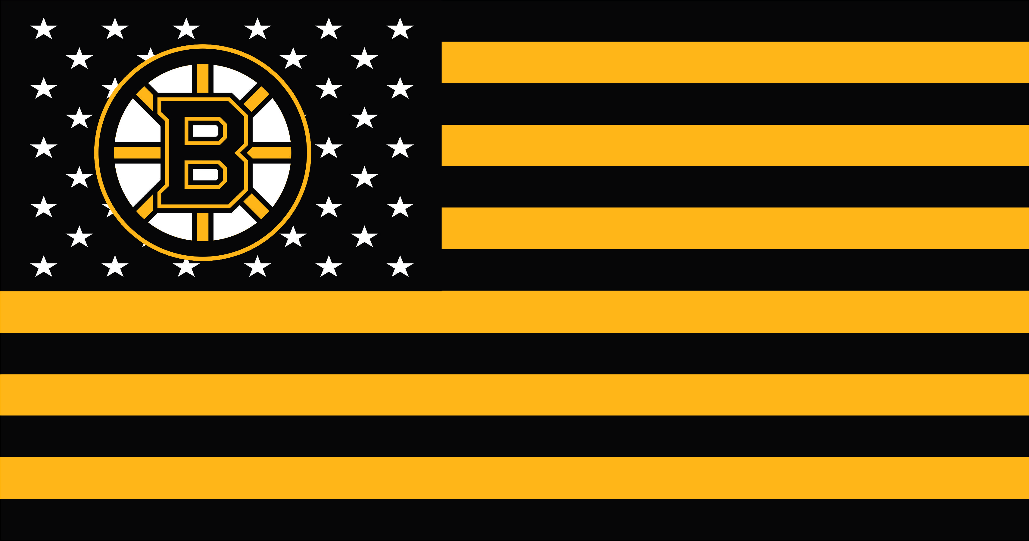 Boston Bruins Flag001 logo iron on paper